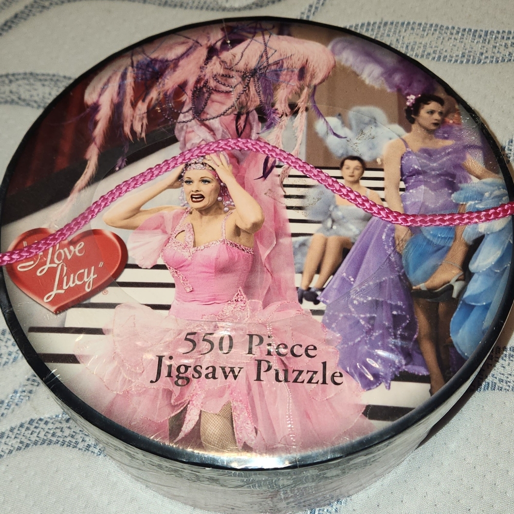 I Love Lucy 550 Piece Jigsaw Puzzle - Pink and Purple